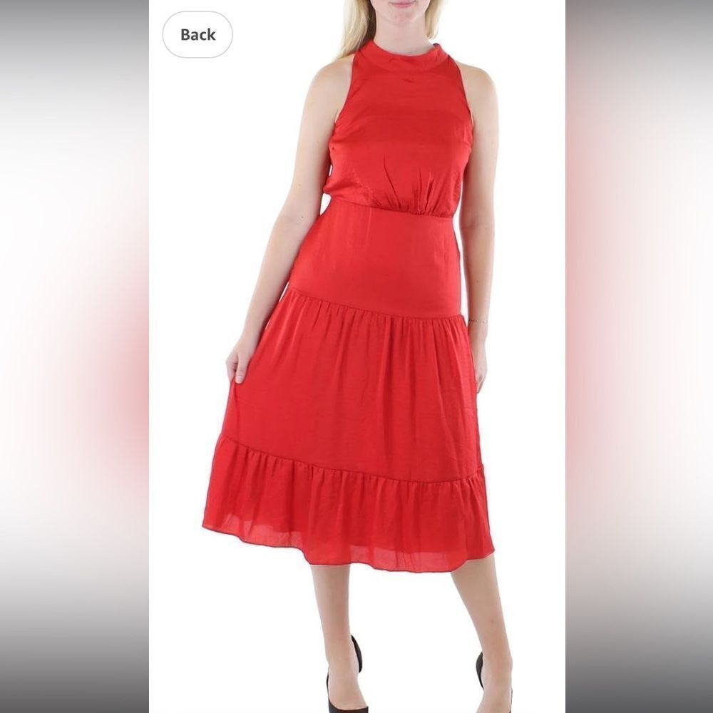 COPY - Sam Edelman parachute high-neck red maxi dress